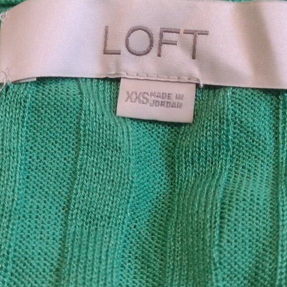Loft XXS Kelly Green Long Cardigan - Picture 4 of 9